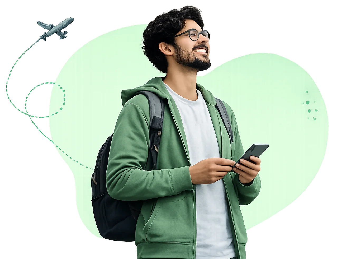 Student holding a phone, ready to start the MBBS abroad application